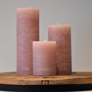 Rustieke kaars - Luz Your Senses - Taupe Rose